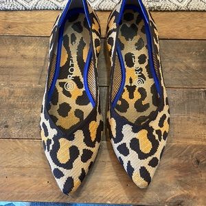 Rothy’s The Point in Orange Animal Print (forget the exact name)